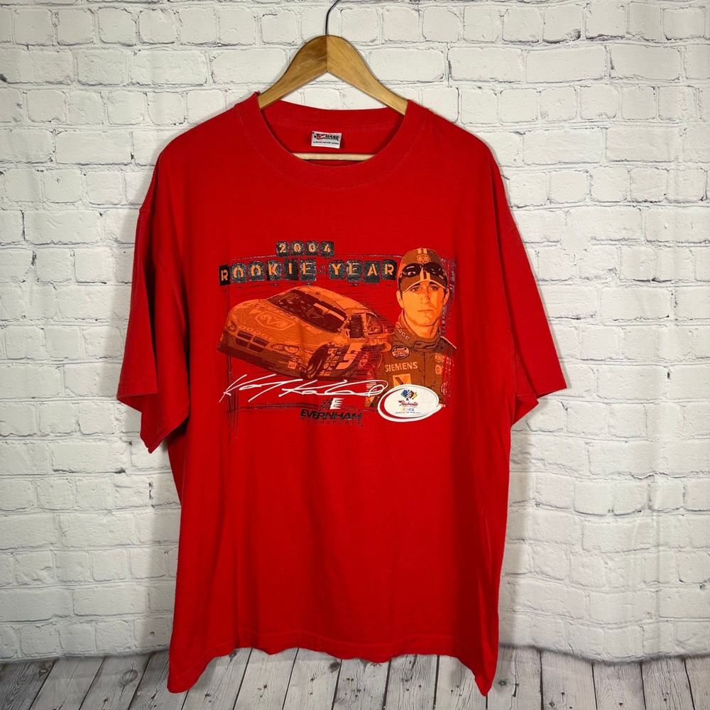 Chase Authentics Kasey Kahne 2004 Rookie of the Year NASCAR Red T-Shirt Mens XL